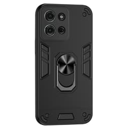 SKALO Motorola Moto G75 5G Armor Metallring Cover - Sort