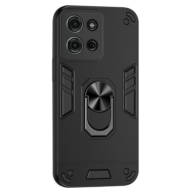 SKALO Motorola Moto G75 5G Armor Metallring Skal - Svart