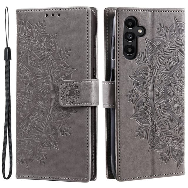SKALO Samsung S25+ Mandala Flip Cover - Grå