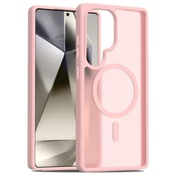 SKALO Samsung S25 Ultra Skin-touch Hybrid Skal - Rosa