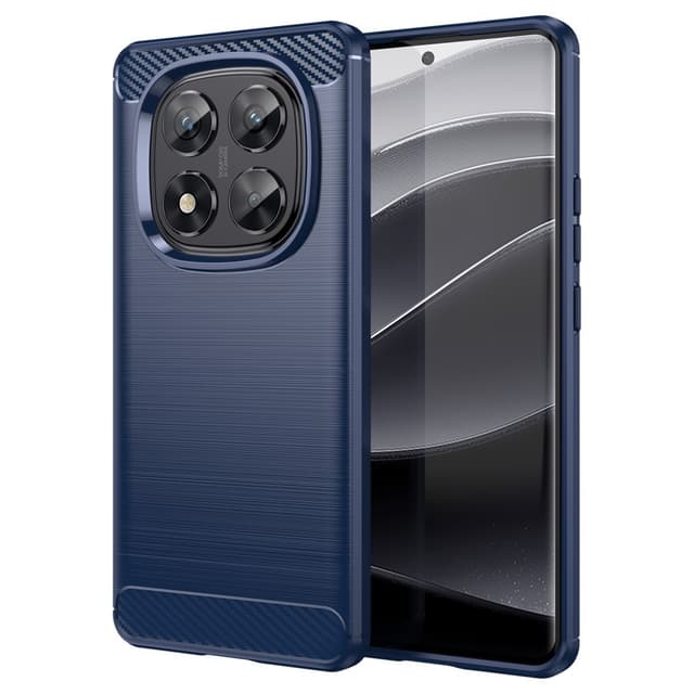 SKALO Xiaomi Redmi Note 14 Pro 5G Armor Carbon Cover - Blå