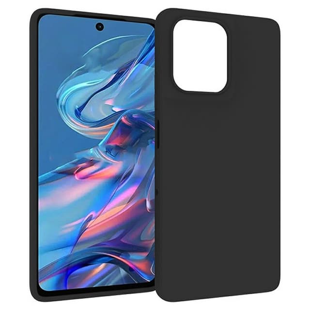 SKALO Motorola Moto G75 5G Mattsvart Ultratunn TPU Skal - Svart