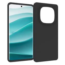 SKALO Xiaomi Redmi Note 14 Pro 5G Mattsvart Ultratunn TPU Skal - Svart