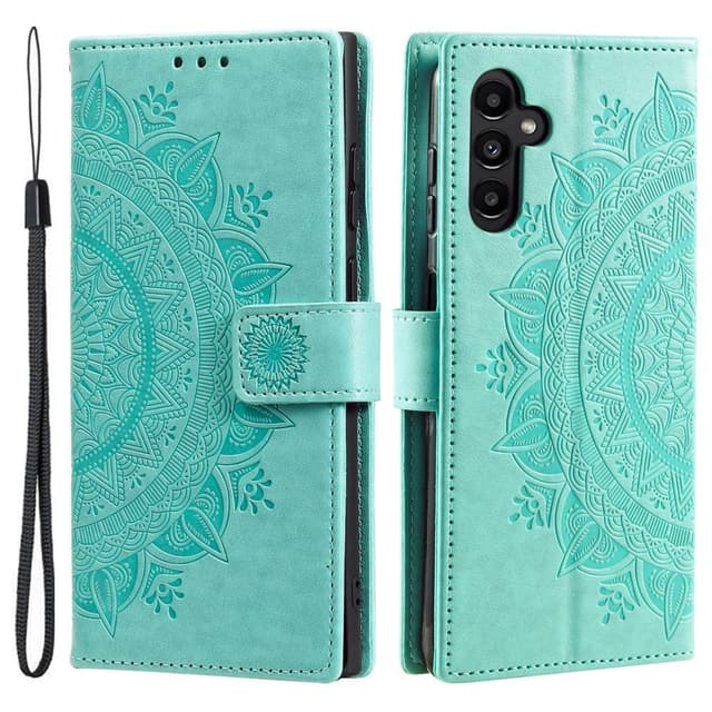 SKALO Samsung S25+ Mandala Flip Cover - Turkis