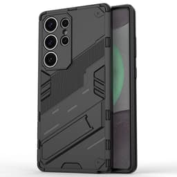 SKALO Samsung S25 Ultra Armor Hybrid Punk Cover - Sort