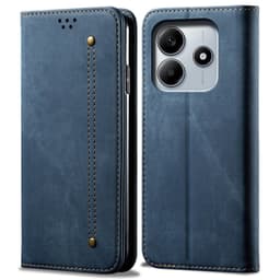 SKALO Xiaomi Redmi Note 14 5G Jeans Plånboksfodral - Blå