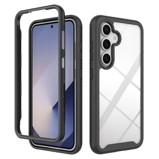 SKALO Samsung S25 Shockproof Clear Hybrid Cover - Sort