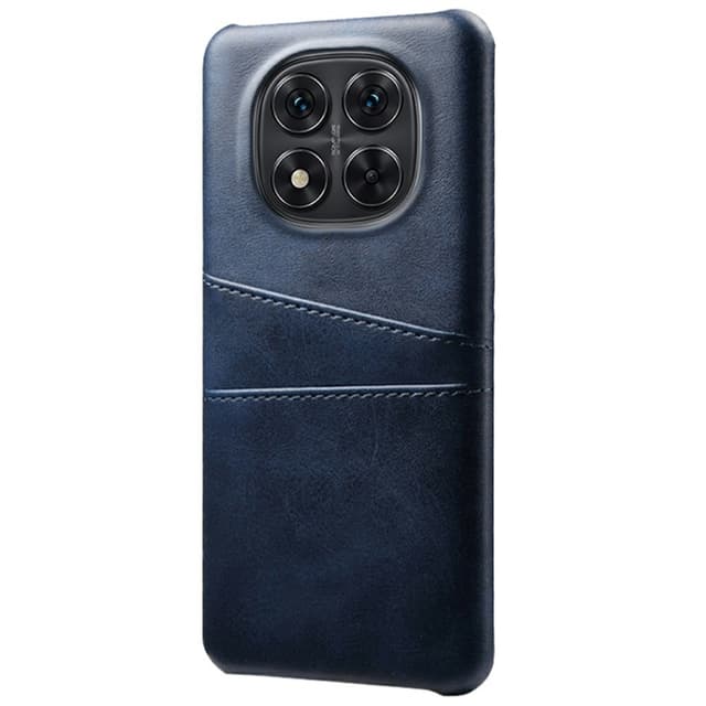 SKALO Xiaomi Redmi Note 14 Pro 5G PU-Nahkainen Kortholderi Suojakuori - Sininen