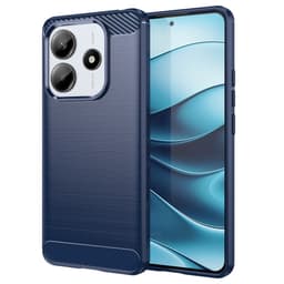 SKALO Xiaomi Redmi Note 14 5G Armor Carbon Cover - Blå