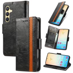 SKALO Samsung S25 CASENEO 002 Premium Flip Cover - Sort