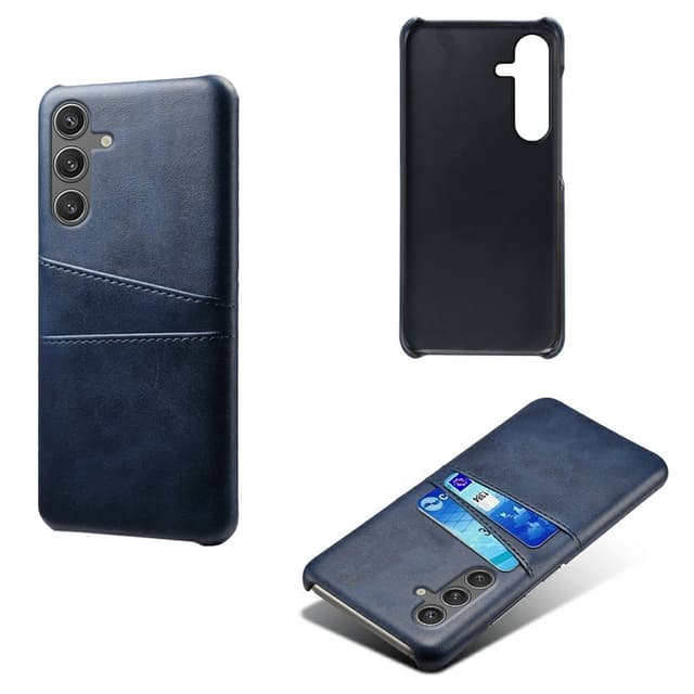 SKALO Samsung S25 PU-Læder Kortholder Cover - Blå