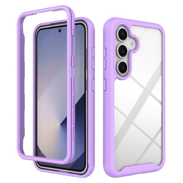SKALO Samsung S25 Shockproof Clear Hybrid Skal - Lila