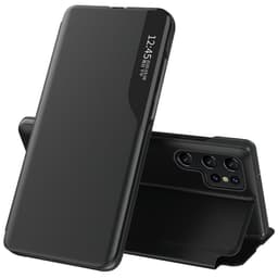 SKALO Samsung S25 Ultra Clear View Window Fodral - Svart
