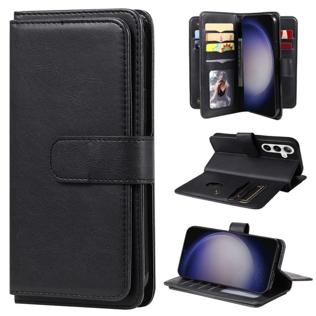 SKALO Samsung S25+ KT 10-RUM Flip Cover - Sort