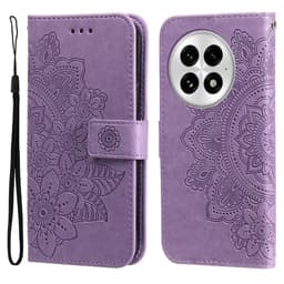 SKALO OnePlus 13 Mandala Lompakkokotelo - Violetti