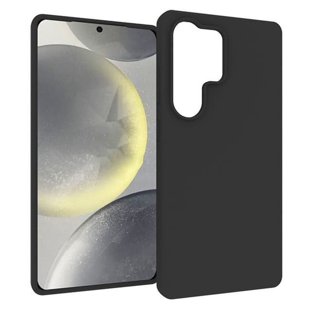 SKALO Samsung S25 Ultra Mattsort Ultratyndt TPU Cover - Sort