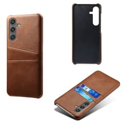 SKALO Samsung S25 PU-Læder Kortholder Cover - Brun