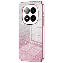 SKALO Xiaomi Redmi Note 14 Pro+ 5G Electroplating Glitter Cover - Pink