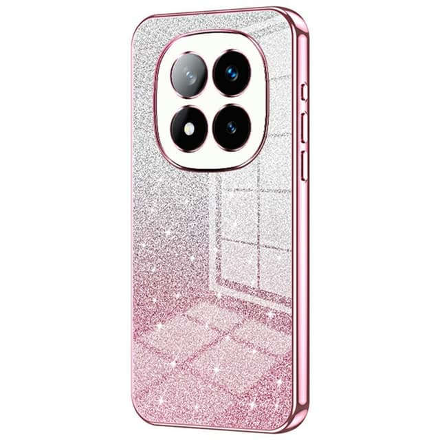 SKALO Xiaomi Redmi Note 14 Pro+ 5G Electroplating Glitter Cover - Pink