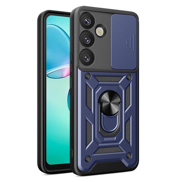 SKALO Samsung S25 Armor Metallring Kameraslider Skal