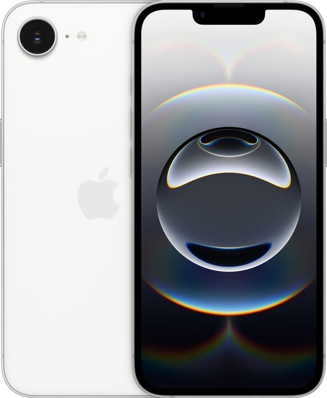 iPhone 16e smarttelefon 128GB (hvit)