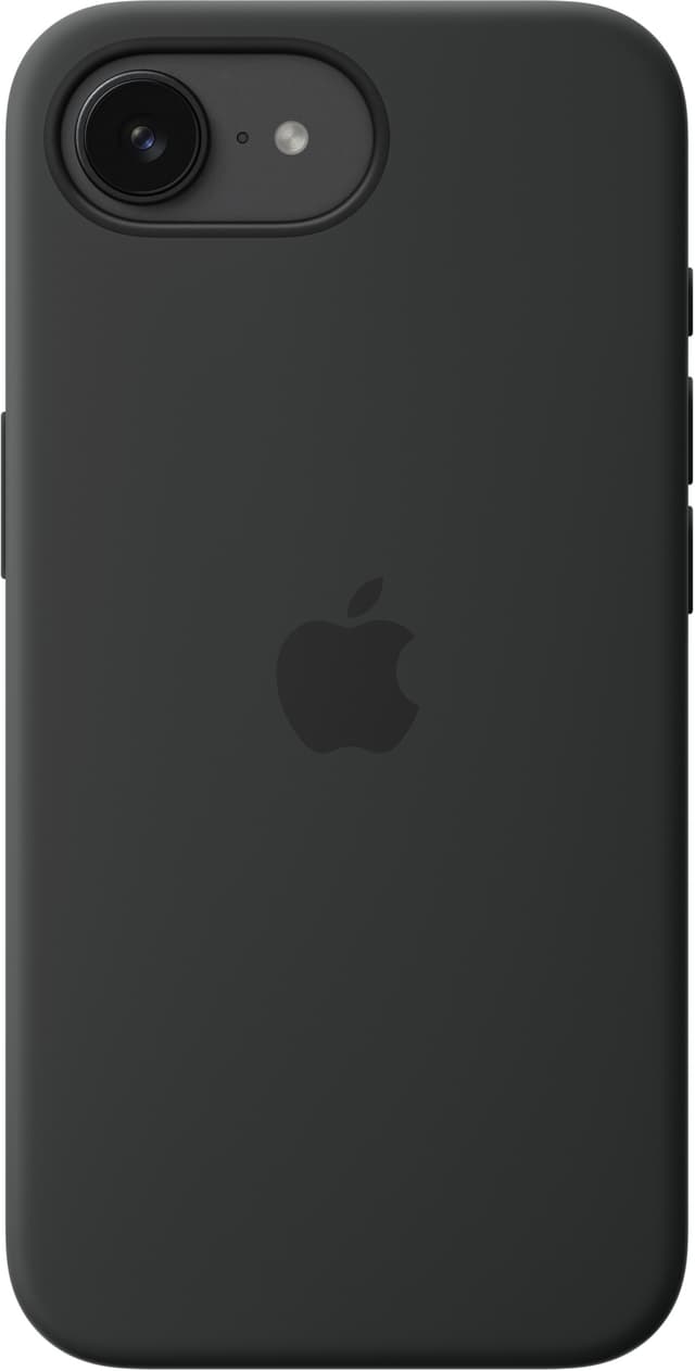 iPhone 16e silikondeksel (sort)