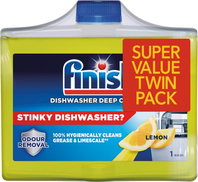 Finish Lemon Diskmaskinsrengöring 2-pack (250 ml)