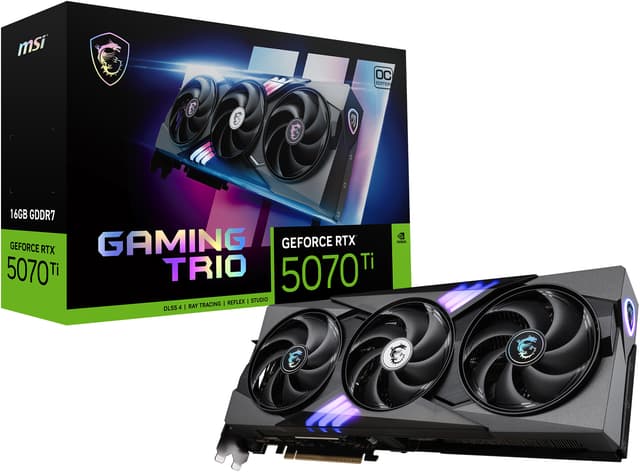 MSI GeForce RTX 5070 Ti 16G GAMING TRIO OC PLUS grafikk (16 GB GDDR7)