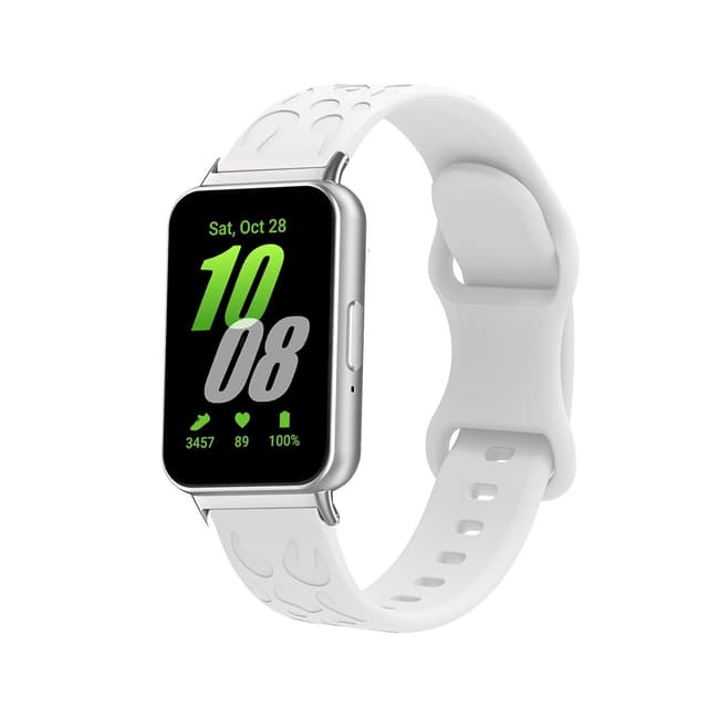 Silikonarmband för Samsung Galaxy Fit3 Vit