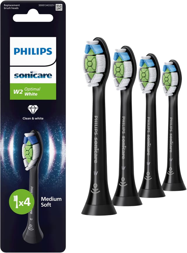 Philips Sonicare W2 Optimal tannbørstehode HX6064/88 (sort)