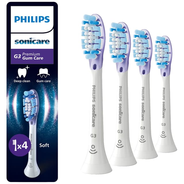 Philips Sonicare G3 premium tandbørstehoved HX9054/87 (hvid)