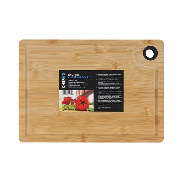 Chef Aid Bambus Skærebræt 35 x 25 x 1,5 cm