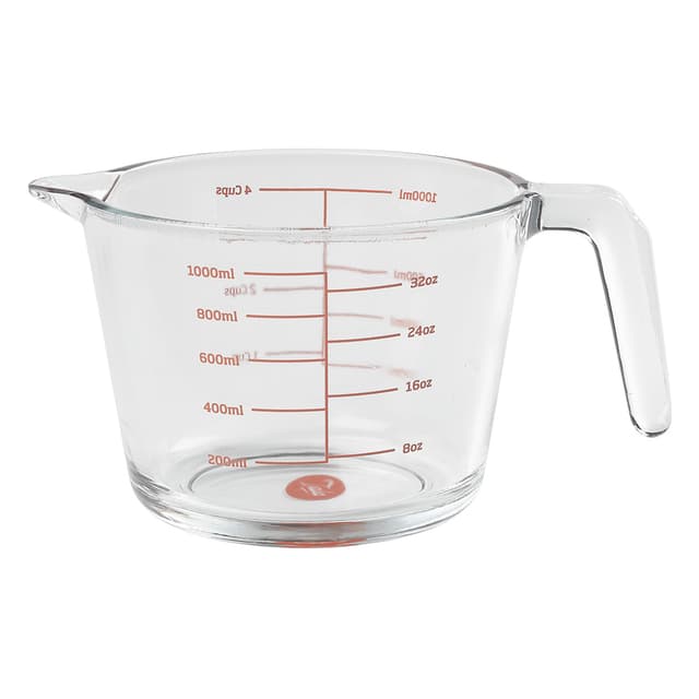 Tala 1 Liter Målebeger av Glass