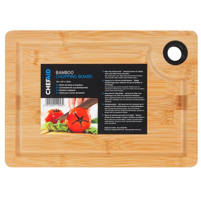Chef Aid Bamboo Skärbräda 28 x 20 x1.5 cm