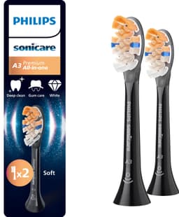 Philips Sonicare A3 Premium tannbørstehode HX9092/88 (sort)