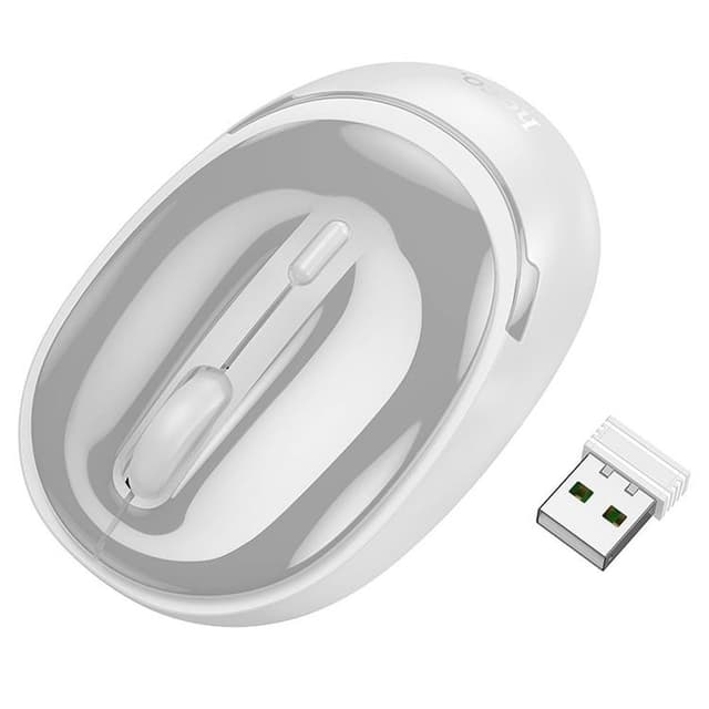 Hoco Trådlös Datormus 2.4G 1600 DPI GM34 - Vit