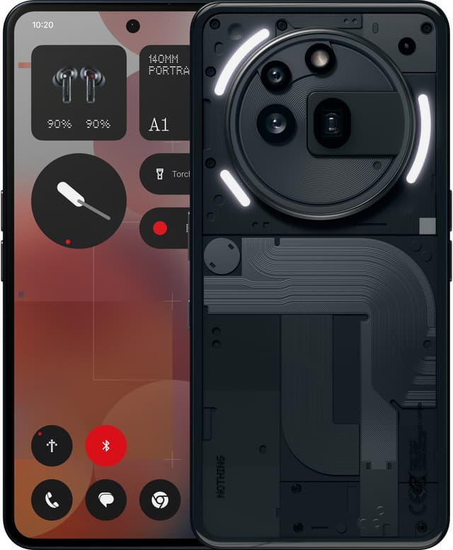 Nothing Phone (3a) Pro smarttelefon 12/256GB (sort) - Elkjøp