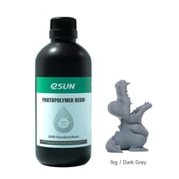 eSUN S200 Resin 1kg - Mørkegrå
