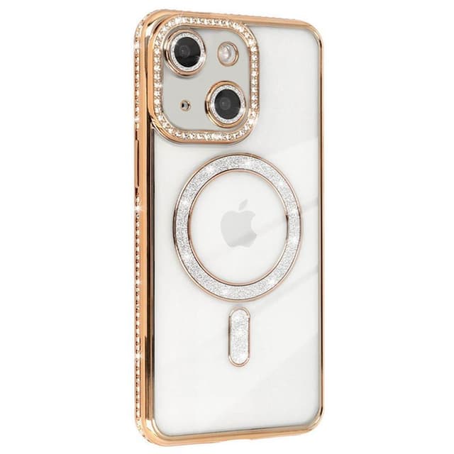 Diamond bling MagSafe kuori iPhone 14 Plus - Gold