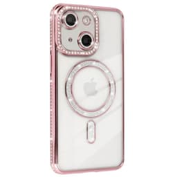 Diamond bling MagSafe skal iPhone 14 Plus - Pink