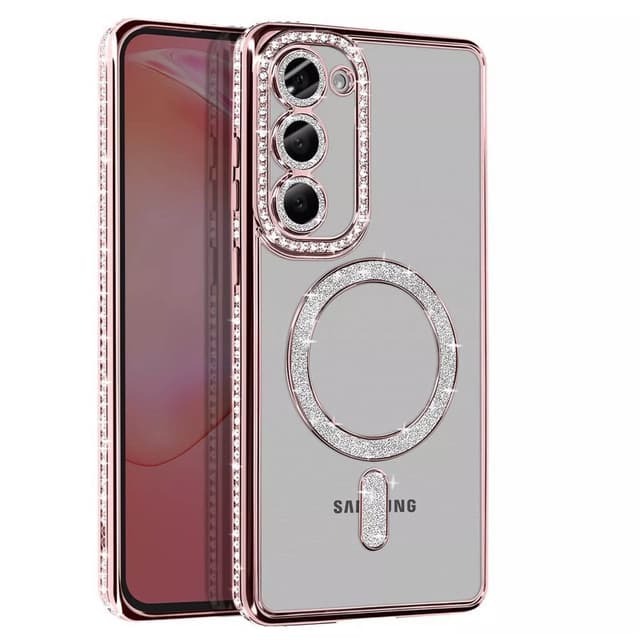 Diamond bling MagSafe kuori Samsung Galaxy S23 - Pink