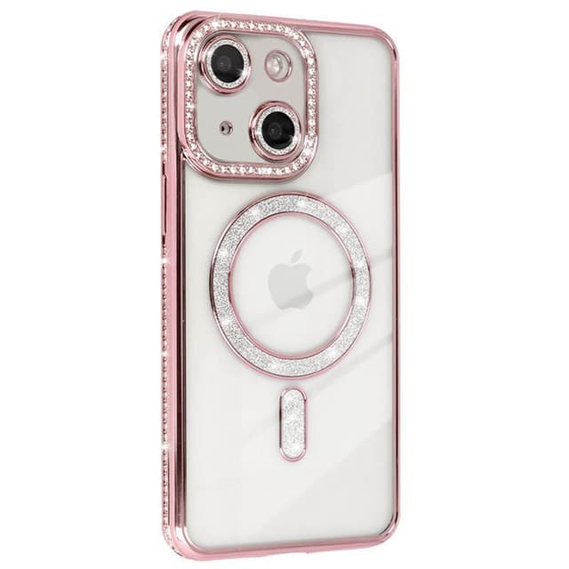 Diamond bling MagSafe skal iPhone 14 - Pink
