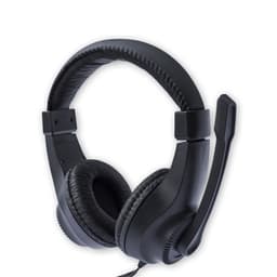 3,5 mm kablede hodetelefoner med mikrofon Sort