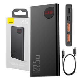 Powerbank Baseus Adaman Metal, 10000mAh, 2xUSB, USB-C, Lightning, MicroUSB 22,5W (svart)