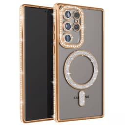 Diamond bling MagSafe skal Samsung Galaxy S22 Ultra - Gold