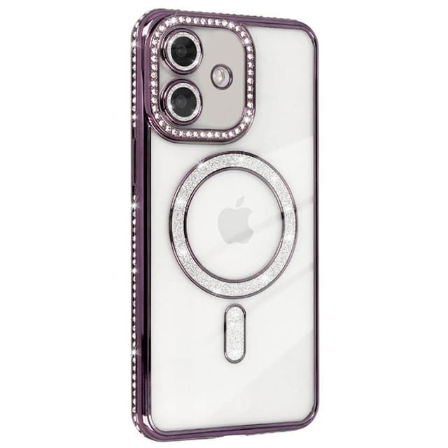 Diamond bling MagSafe kuori iPhone 12 - Purple
