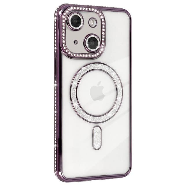 Diamond bling MagSafe skal iPhone 15 - Purple