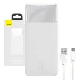 Powerbank Baseus Bipow 30000mAh, 20W (hvit)