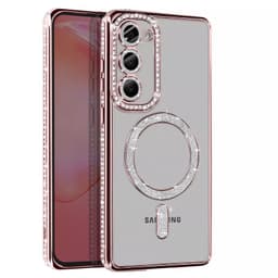 Diamond bling MagSafe skal Samsung Galaxy S22 - Pink