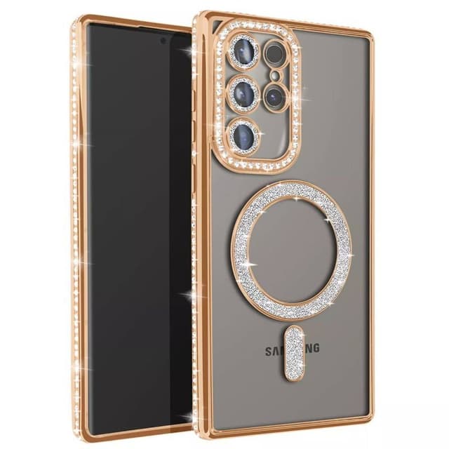 Diamond bling MagSafe skal Samsung Galaxy S23 Ultra - Gold